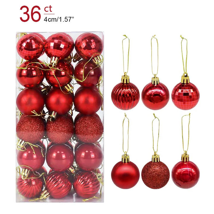 Kerstballen 36 stuks | Versiering voor Kerstmis Boom-Home Decor-Calora-Goud-Calora