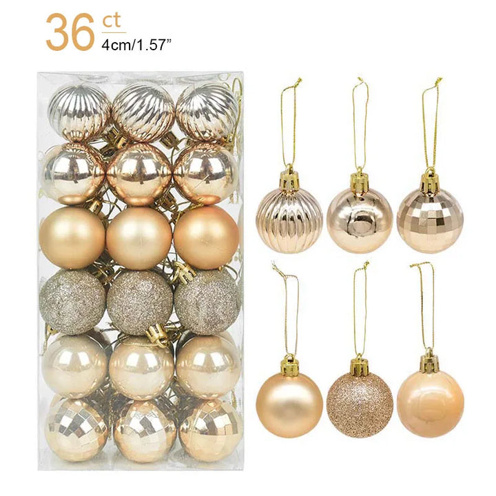 Kerstballen 36 stuks | Versiering voor Kerstmis Boom-Home Decor-Calora-Goud-Calora