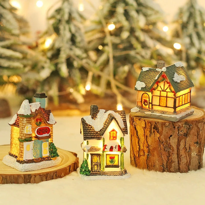 Kersthuisje | Luminous Cabin LED Decoraties voor Kerstmis-Home Decor-Calora-3 Huisjes-Calora