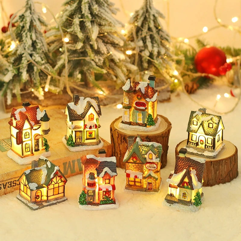 Kersthuisje | Luminous Cabin LED Decoraties voor Kerstmis-Home Decor-Calora-8 Huisjes-Calora