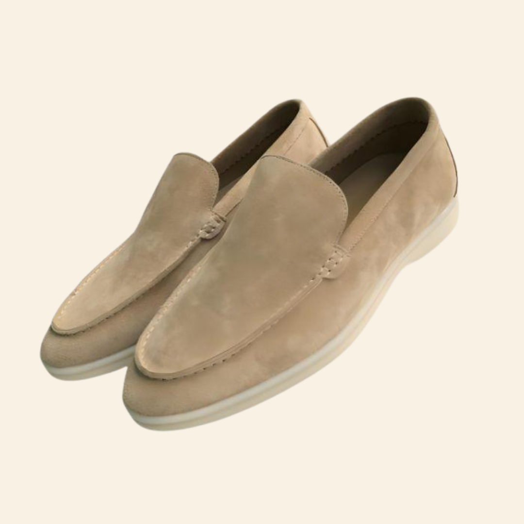 CALORA_ Klassieke Suède Loafers voor Heren met Comfortabele Pasvorm