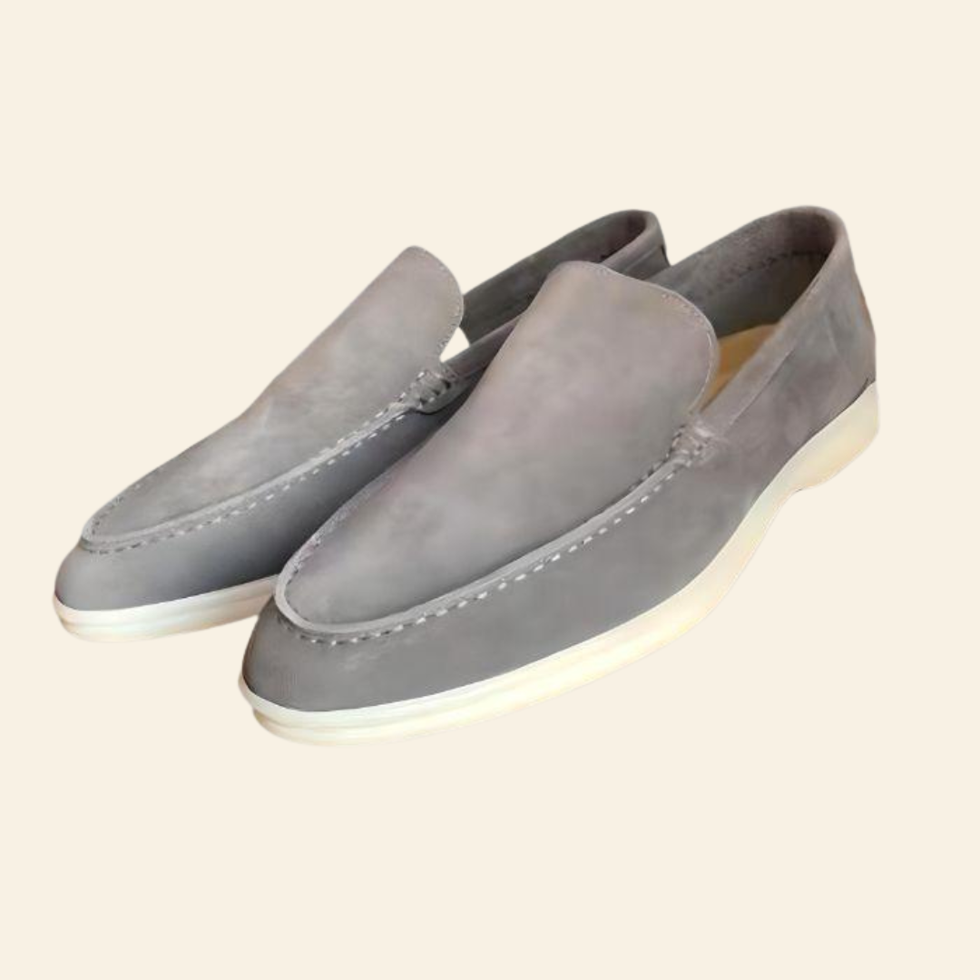 CALORA_ Klassieke Suède Loafers voor Heren met Comfortabele Pasvorm
