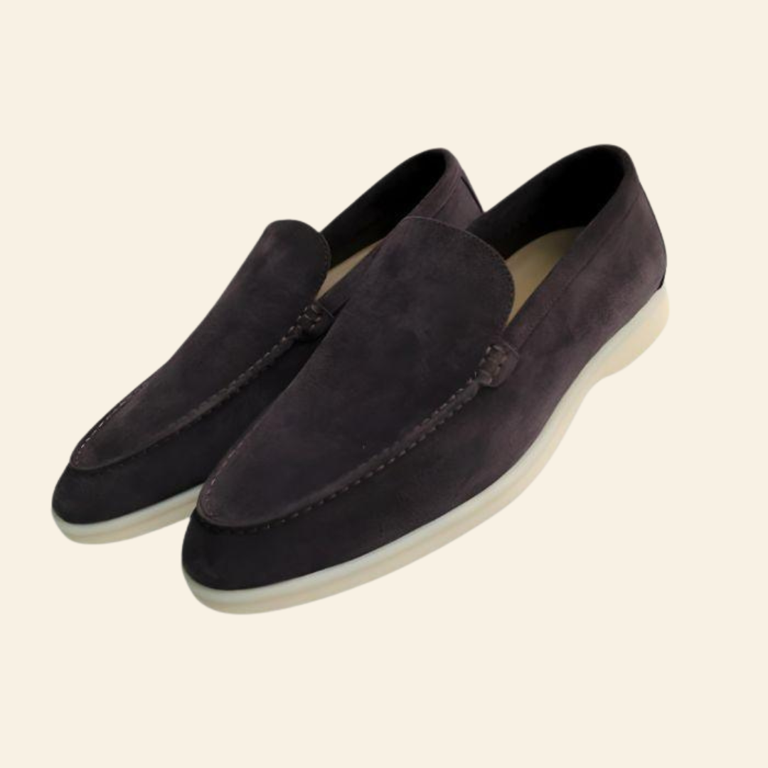 CALORA_ Klassieke Suède Loafers voor Heren met Comfortabele Pasvorm
