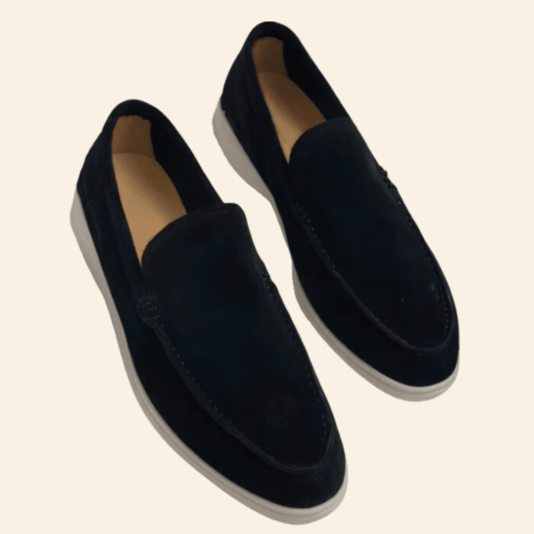 CALORA_ Klassieke Suède Loafers voor Heren met Comfortabele Pasvorm