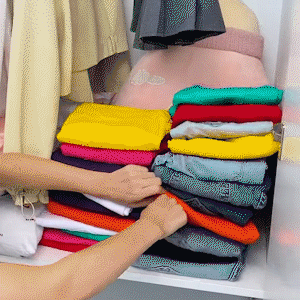 Kleding Opbergkast Organizer Set 4 stuks-Home Decor-Calora-Grijs-17* 36* 12 cm-Bundelvoordeel - Set van 4-Calora