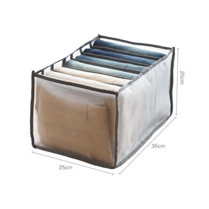 Kleding Opbergkast Organizer Set 4 stuks-Home Decor-Calora-Grijs-25* 36* 20 cm-Bundelvoordeel - Set van 4-Calora