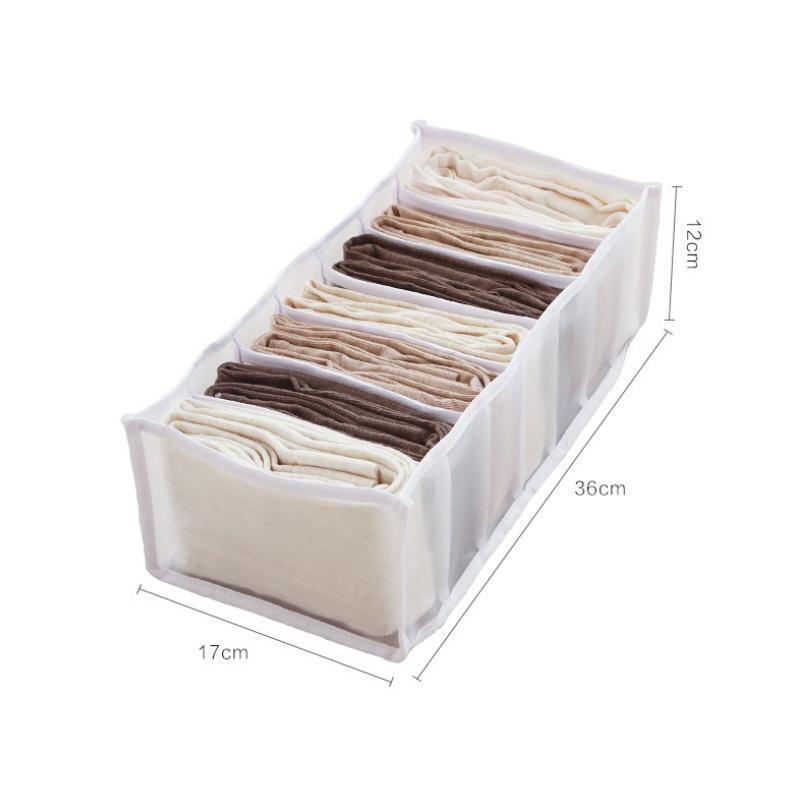 Kleding Opbergkast Organizer Set 4 stuks-Home Decor-Calora-Wit-17* 36* 12 cm-Bundelvoordeel - Set van 4-Calora