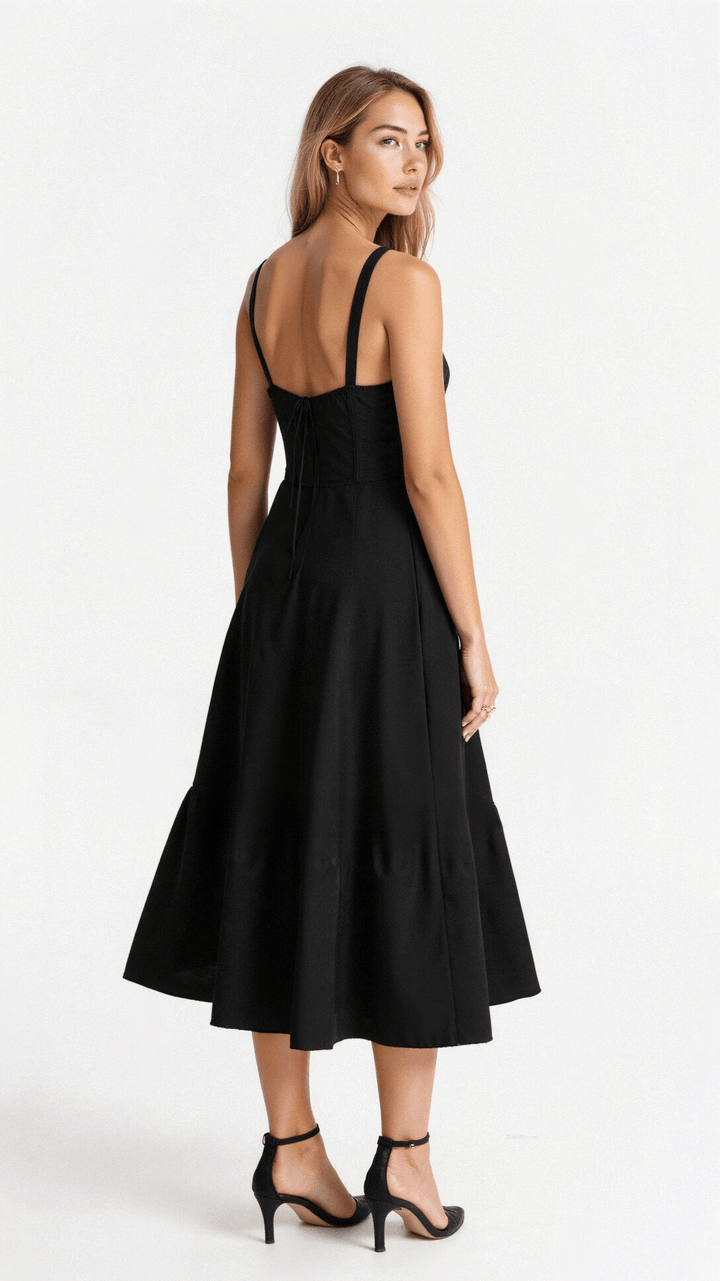 CALORA_ Korsett Jurk Elegante Vrouwelijke Silhouette