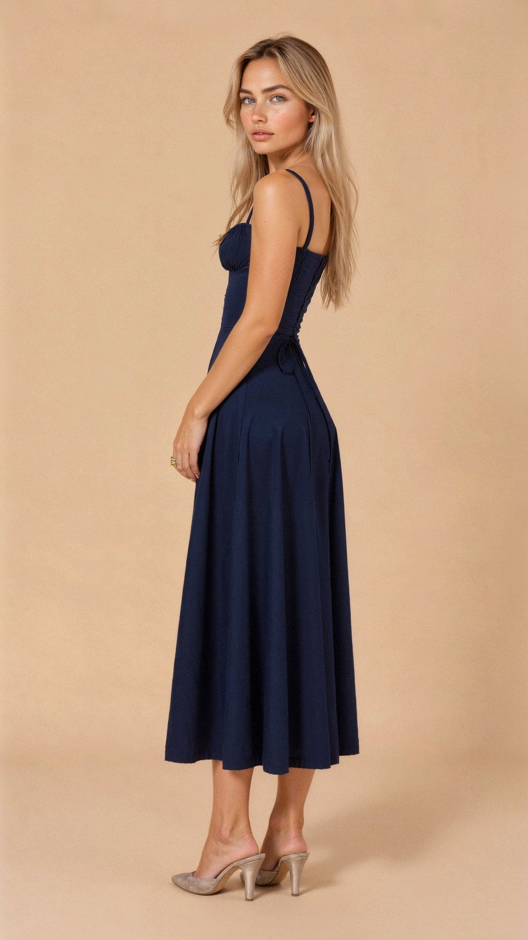 CALORA_ Korsett Jurk Elegante Vrouwelijke Silhouette