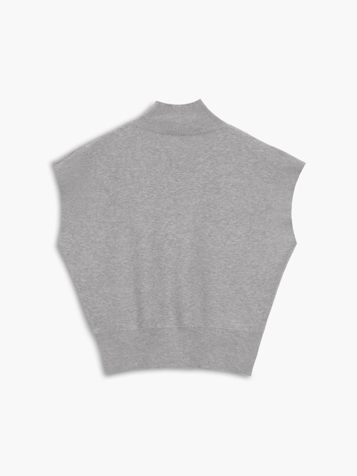 Krystal | effen pullover col top shirt-Blouses-Calora-Zwart-S-Calora