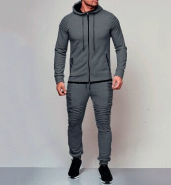 CALORA_ Lacásto | Slim-fit trainingspak met capuchon
