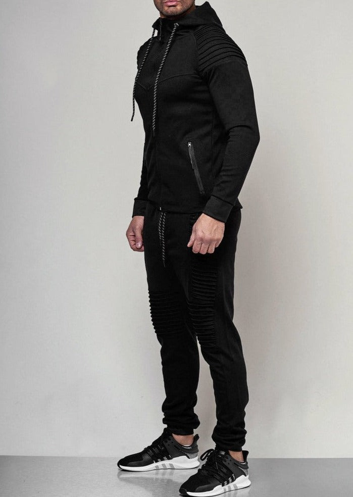 CALORA_ Lacásto | Slim-fit trainingspak met capuchon