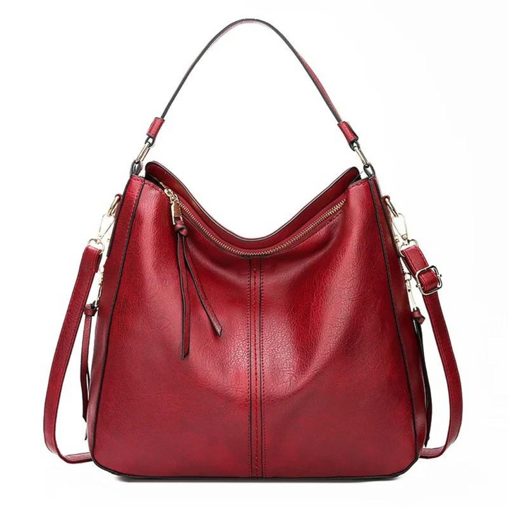 Lani | Stijlvolle ruime schoudertas-Schoudertassen-Calora-Rood-Calora