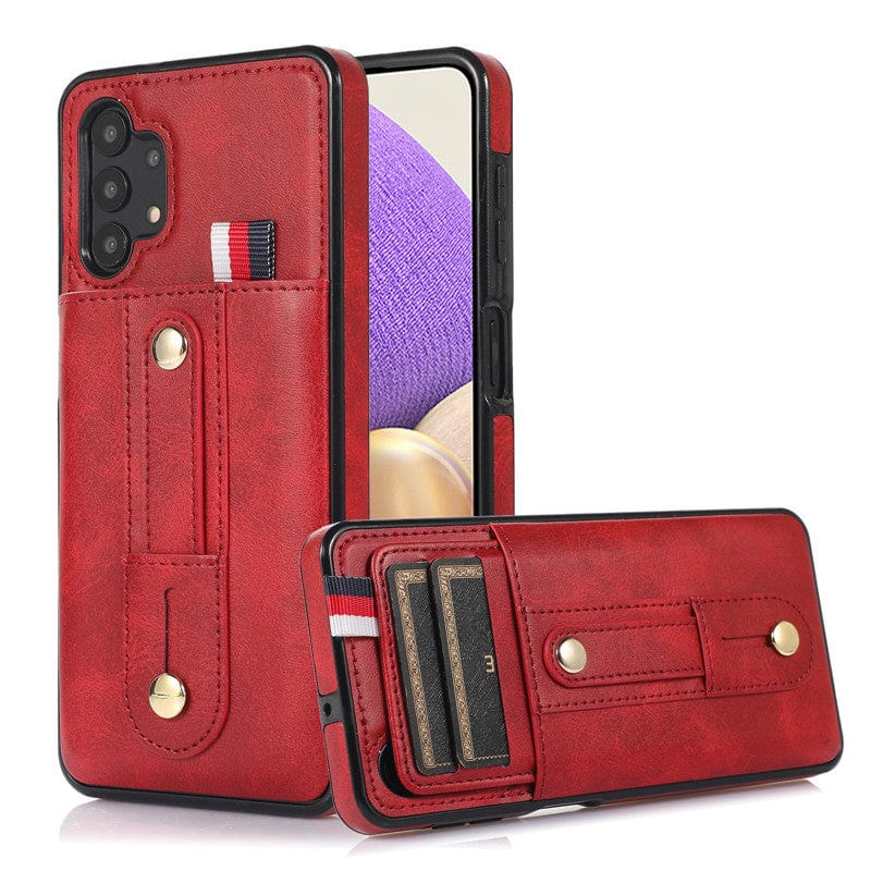 CALORA_ Leder Hoes met Kaartenhouder voor Samsung Galaxy A