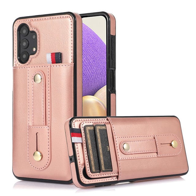 CALORA_ Leder Hoes met Kaartenhouder voor Samsung Galaxy A