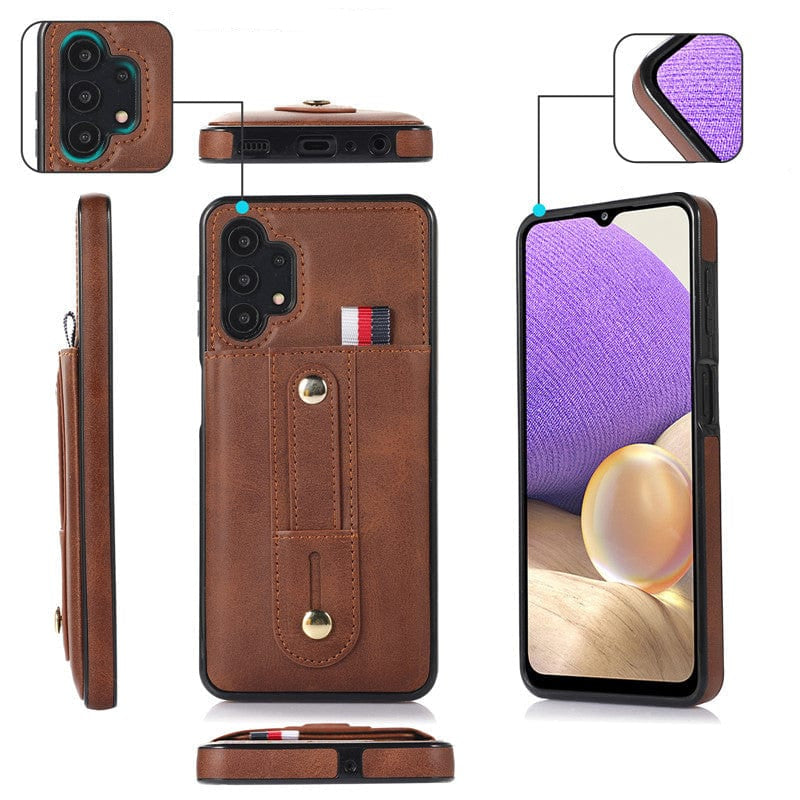 CALORA_ Leder Hoes met Kaartenhouder voor Samsung Galaxy A