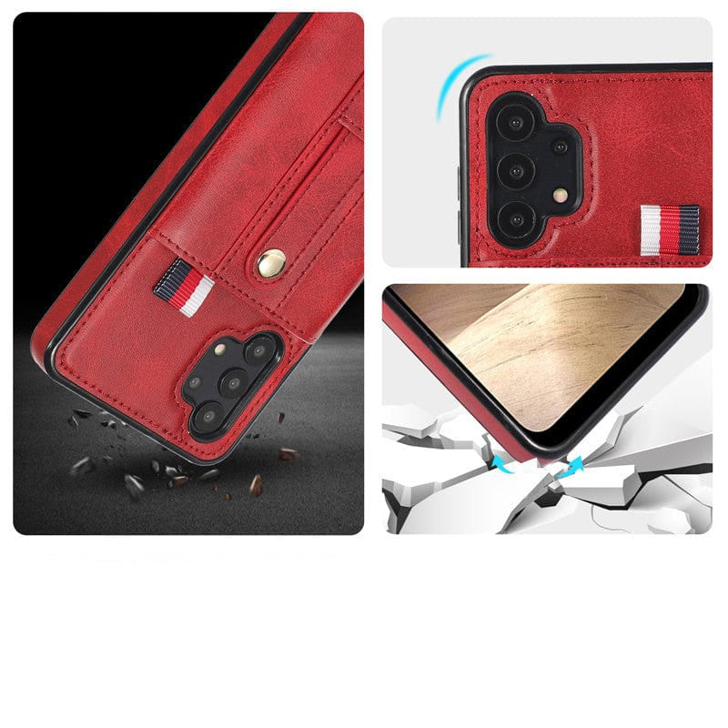 CALORA_ Leder Hoes met Kaartenhouder voor Samsung Galaxy A