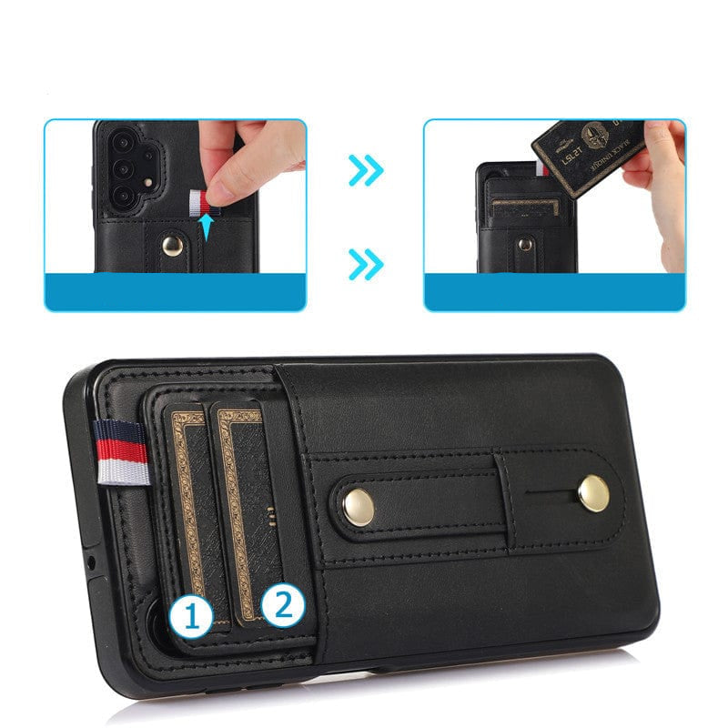 CALORA_ Leder Hoes met Kaartenhouder voor Samsung Galaxy A
