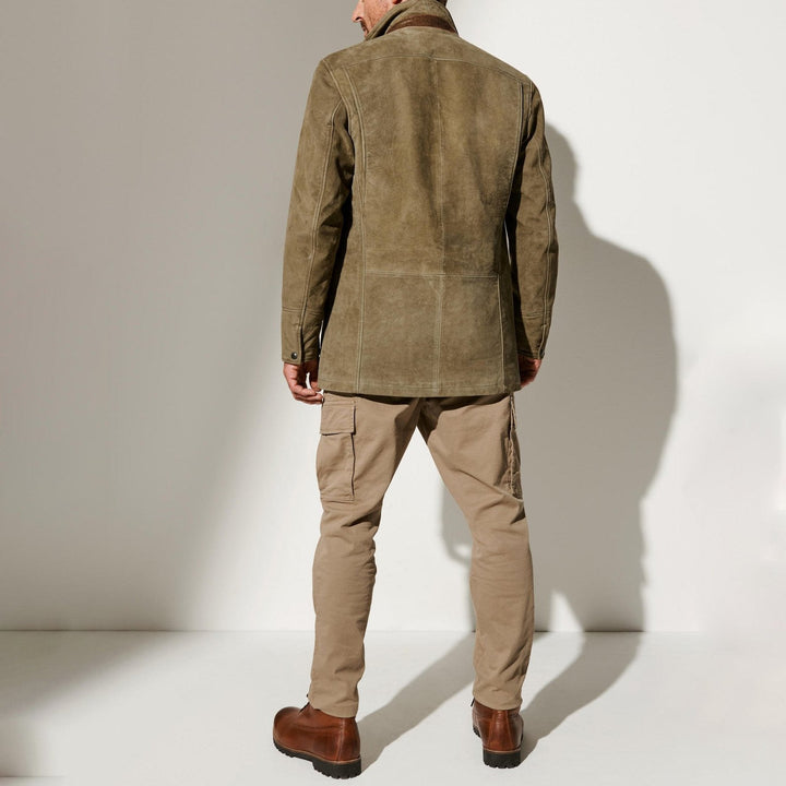 CALORA_ Lennart | Vintage Suede Winterjas met klassieke uitstraling