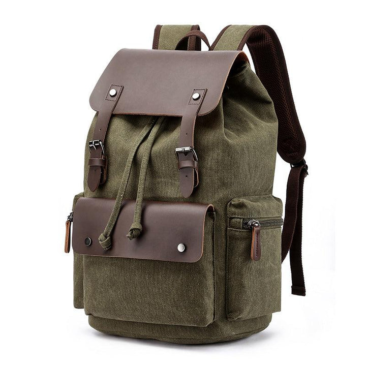 Leren Canvas Laptop Essentials Rugzak - Backpack-Elektronica/Gadgets-Calora-Groente-Calora