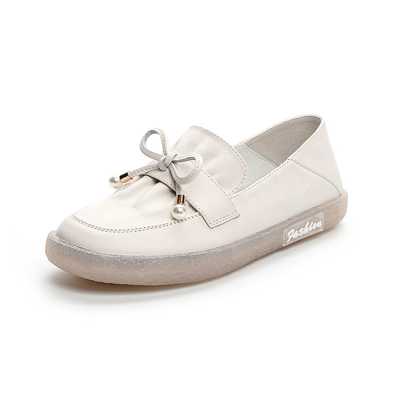 CALORA_ Leren Comfortabele Espadrilles Instappers met Antislip Zolen voor Dames