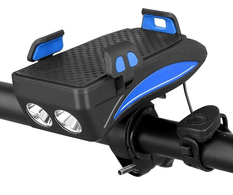 CALORA_ LEVIT Bikes | 4-in-1 Telefoonhouder, Powerbank, Verlichting & Claxon