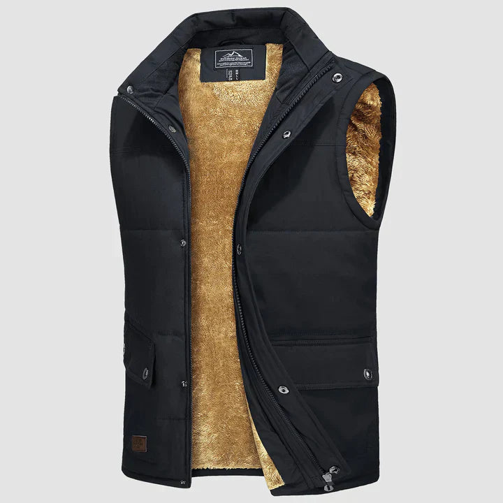 Liam | Warme Heren Bodywarmer-Bodywarmers-Calora-Zwart-XS-Calora