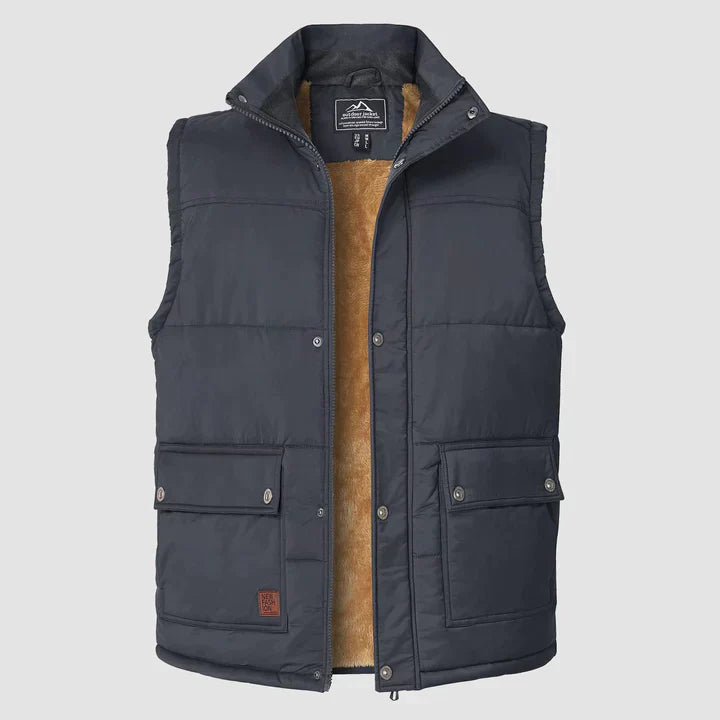 Liam | Warme Heren Bodywarmer-Bodywarmers-Calora-Zwart-XS-Calora