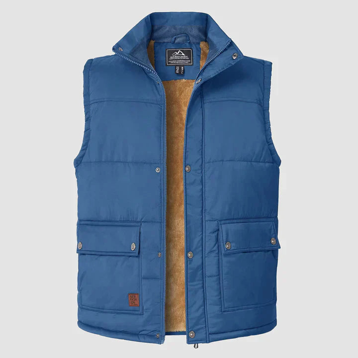 Liam | Warme Heren Bodywarmer-Bodywarmers-Calora-Zwart-XS-Calora
