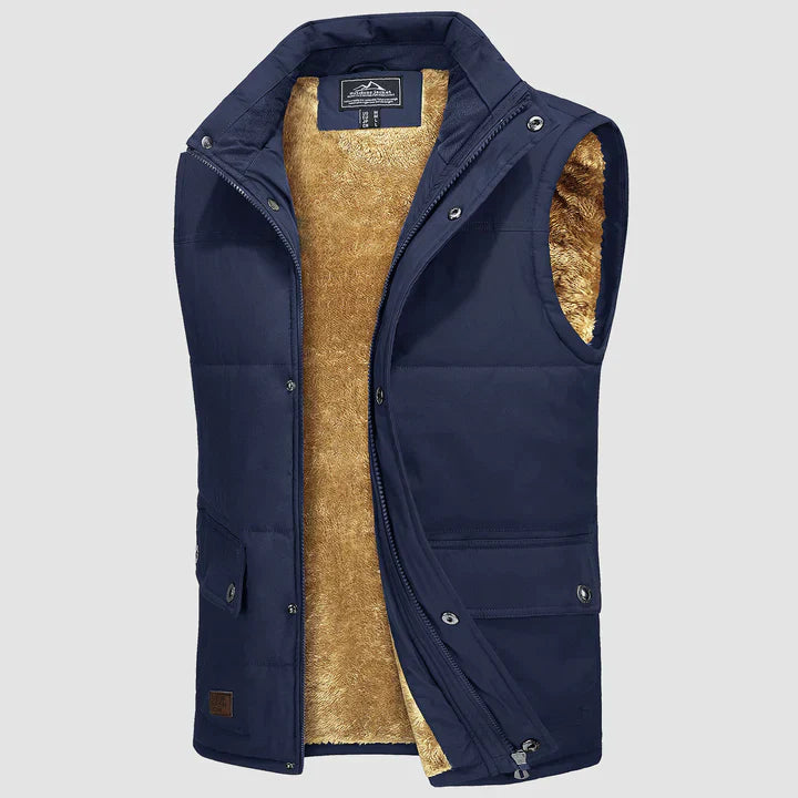 Liam | Warme Heren Bodywarmer-Bodywarmers-Calora-Zwart-XS-Calora