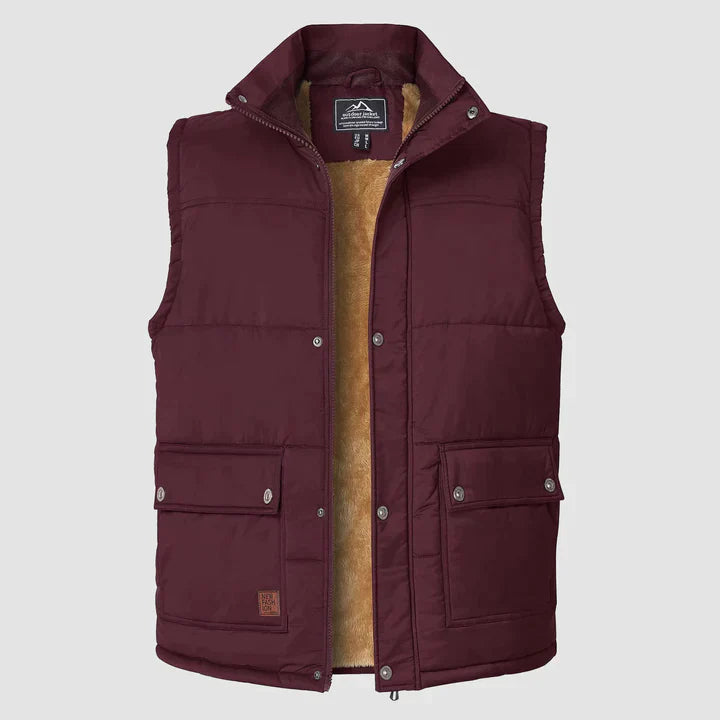 Liam | Warme Heren Bodywarmer-Bodywarmers-Calora-Zwart-XS-Calora