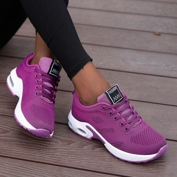 CALORA_ Lichte Sneakers voor Dames met Comfortabele Ondersteuning
