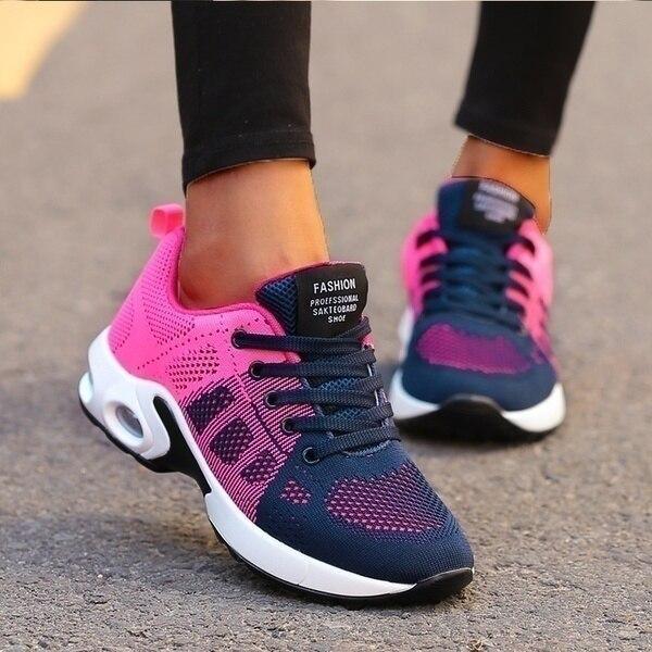 CALORA_ Lichte Sneakers voor Dames met Comfortabele Ondersteuning