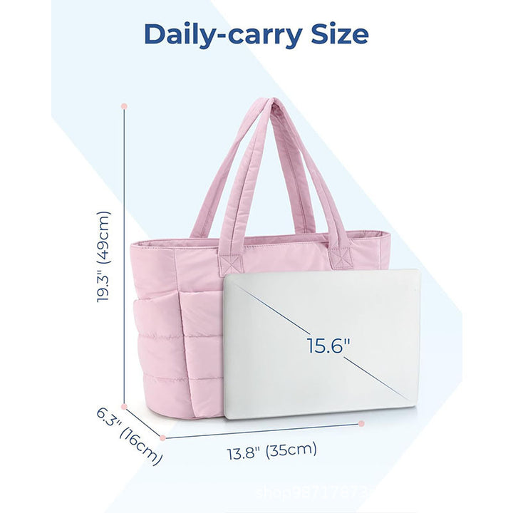 CALORA_ Lichtgewicht Katoenen Handtas voor Dames - Perfect voor Reis, Werk, Strand en Sport