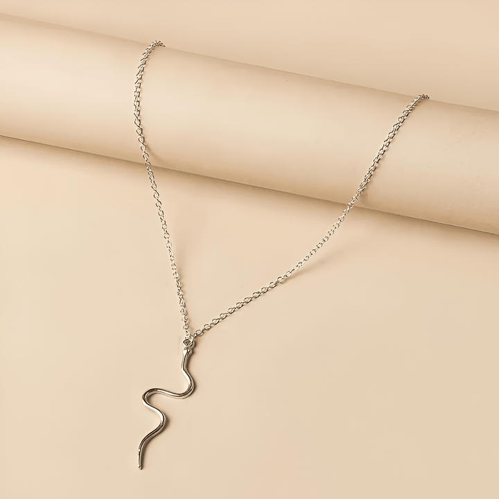 Lijoux | Elegante Slang 'Snakebite' Ketting-Kettingen-Calora-Goud-Calora