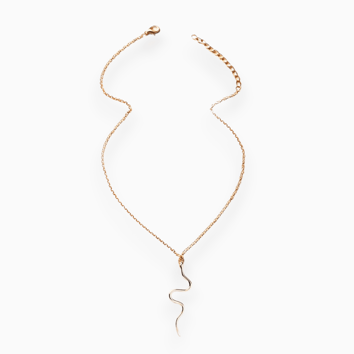 Lijoux | Elegante Slang 'Snakebite' Ketting-Kettingen-Calora-Goud-Calora