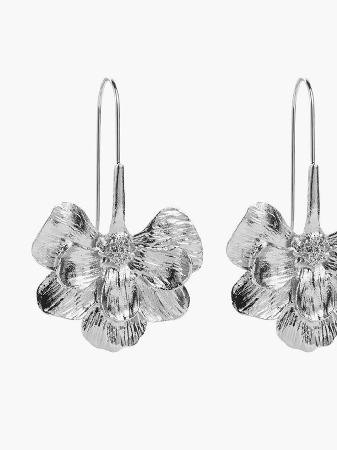 Lily’s Bloem Oorbellen met haakjes-Kettingen-Calora-Goud-Calora