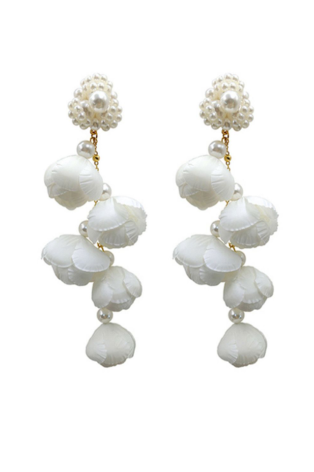 Lina | Elegante Bloemvormige Druppel Oorbellen-Armbanden-Calora-Paars-Calora
