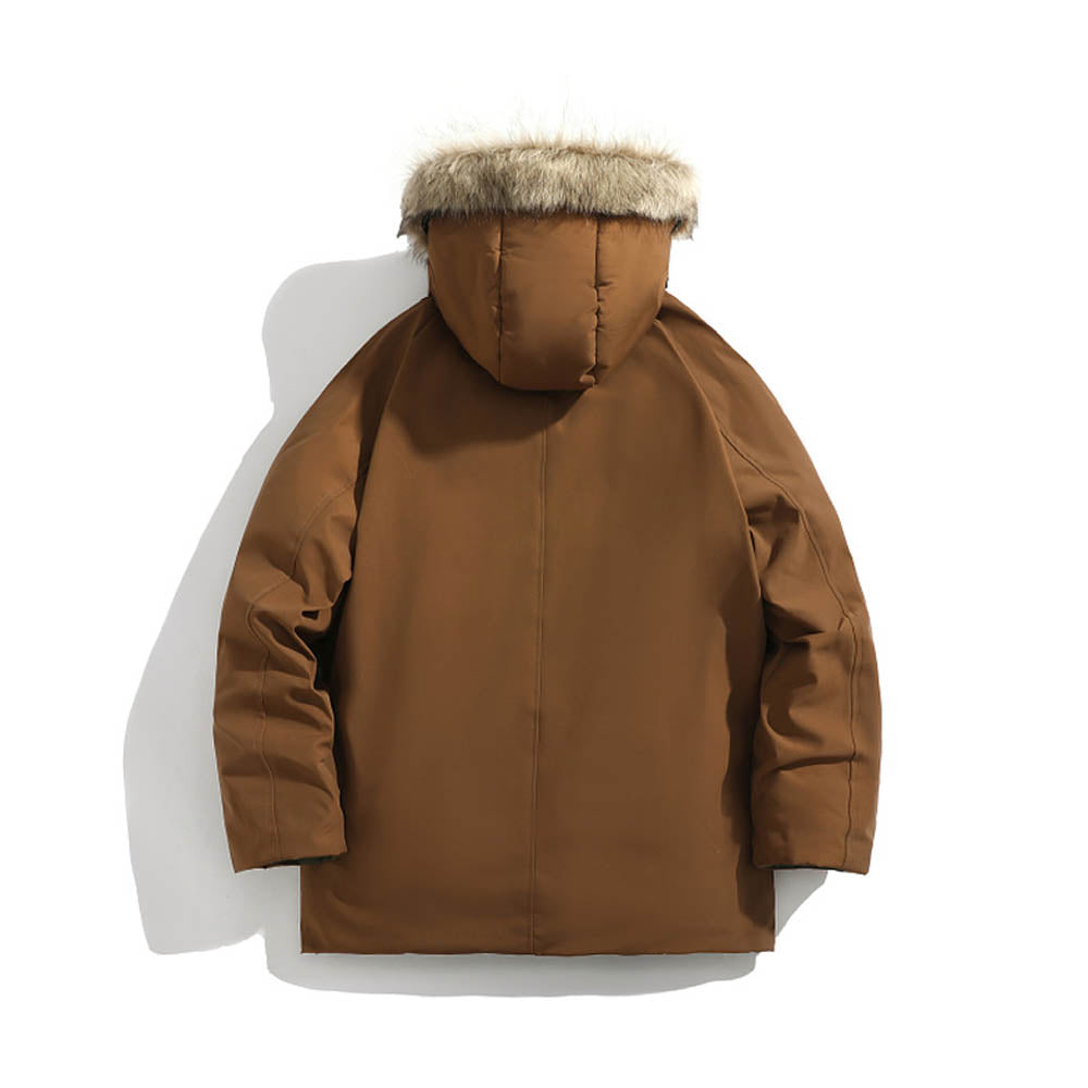CALORA_ Linor | Winterjas met Bont Capuchon voor Heren