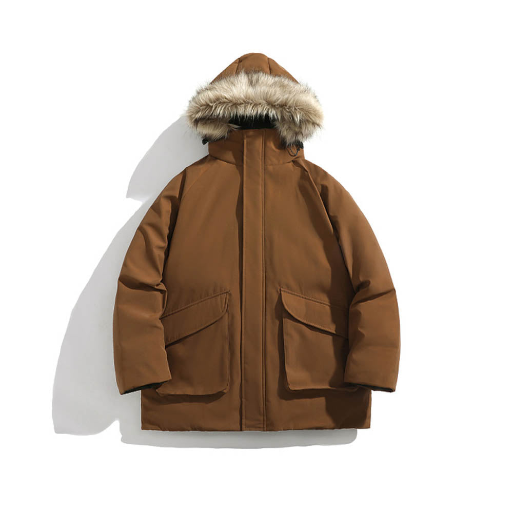 CALORA_ Linor | Winterjas met Bont Capuchon voor Heren