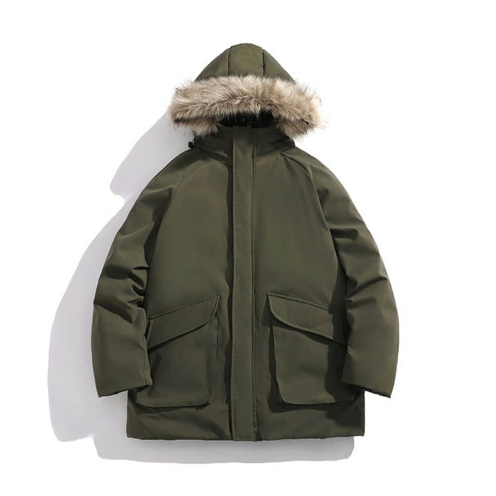 CALORA_ Linor | Winterjas met Bont Capuchon voor Heren