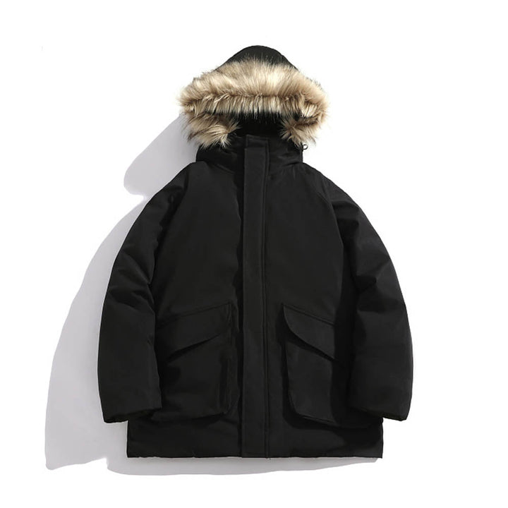 CALORA_ Linor | Winterjas met Bont Capuchon voor Heren