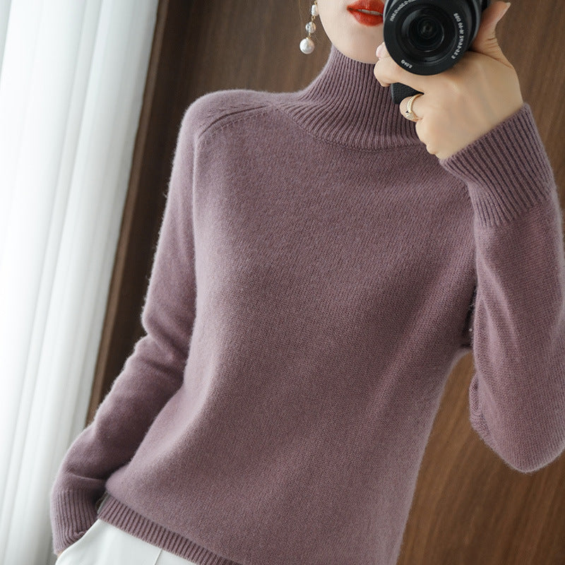 Los gebreide trui met lange mouwen-Blazers & Vesten-Calora-Donker Roze-M-Calora