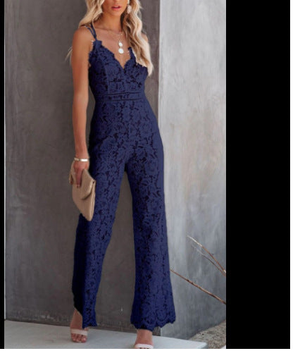 Lotus | Boho Jumpsuit Jurk-Jumpsuits-Calora-Mouwloos-Blauw-S-Calora