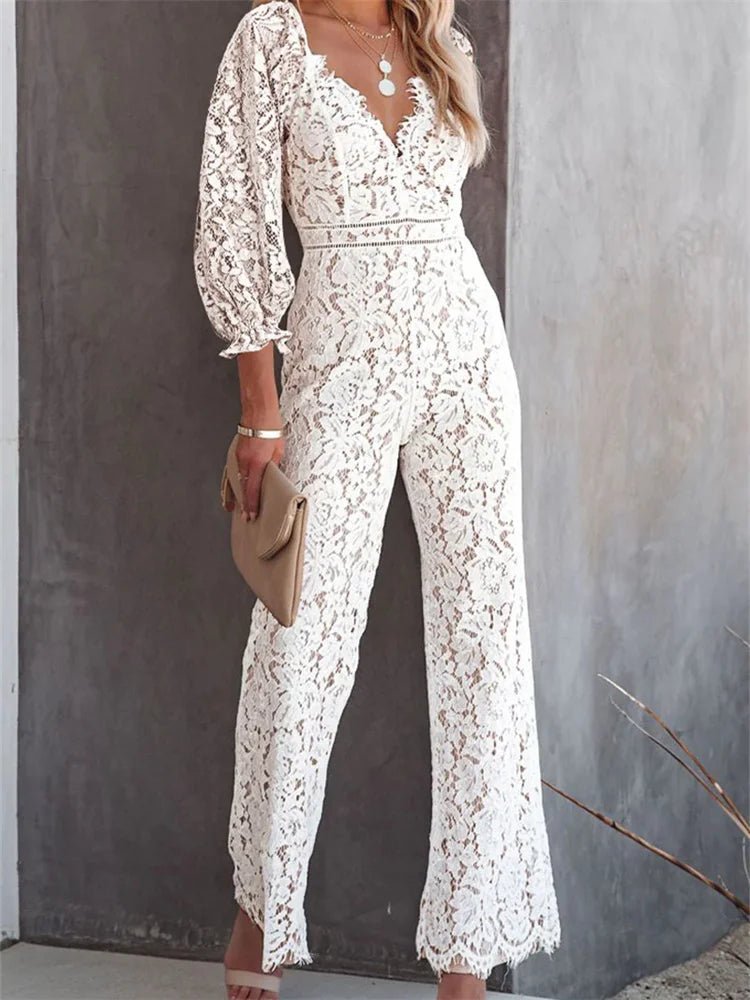 Lotus | Boho Jumpsuit Jurk-Jumpsuits-Calora-Mouwloos-Zwart-M-Calora