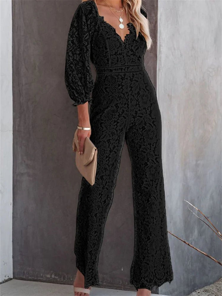 Lotus | Boho Jumpsuit Jurk-Jumpsuits-Calora-Mouwloos-Zwart-M-Calora