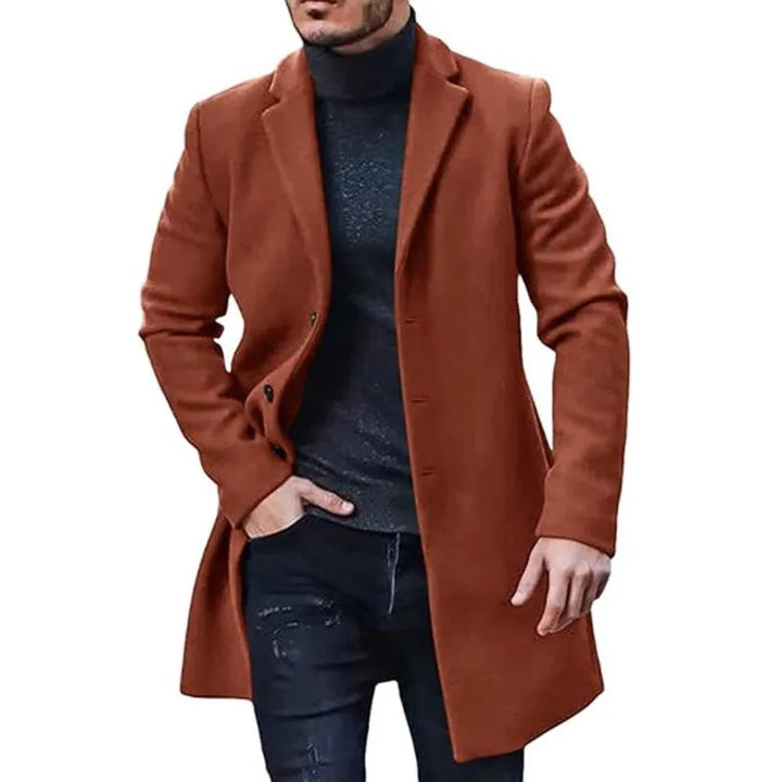 Lucas | Middellange Casual Herfst- en Winterjas voor heren-Zomer Jassen-Calora-Bruin-M-Calora