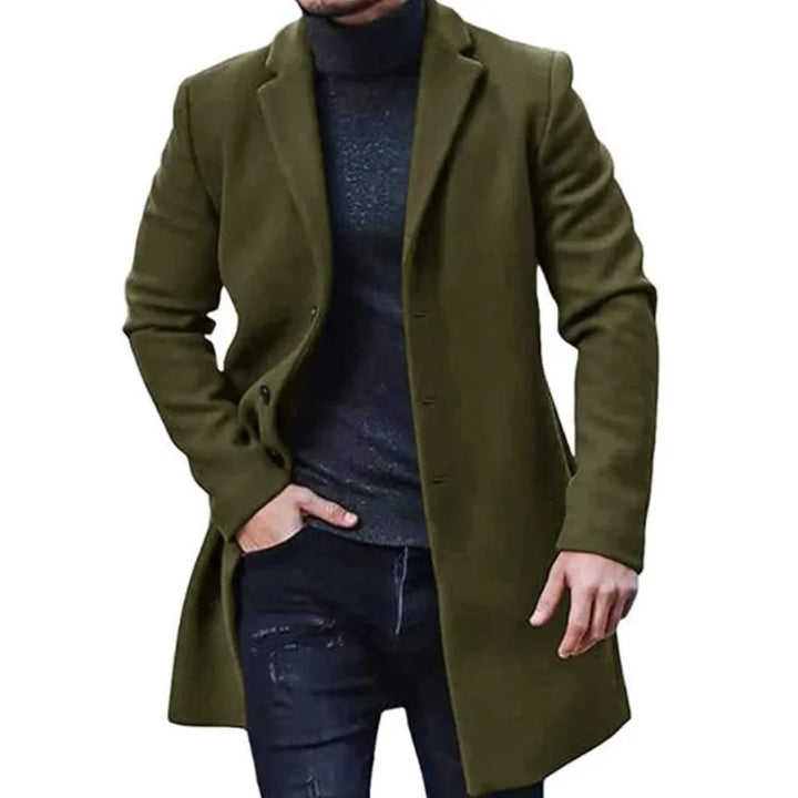 Lucas | Middellange Casual Herfst- en Winterjas voor heren-Zomer Jassen-Calora-Groen-M-Calora