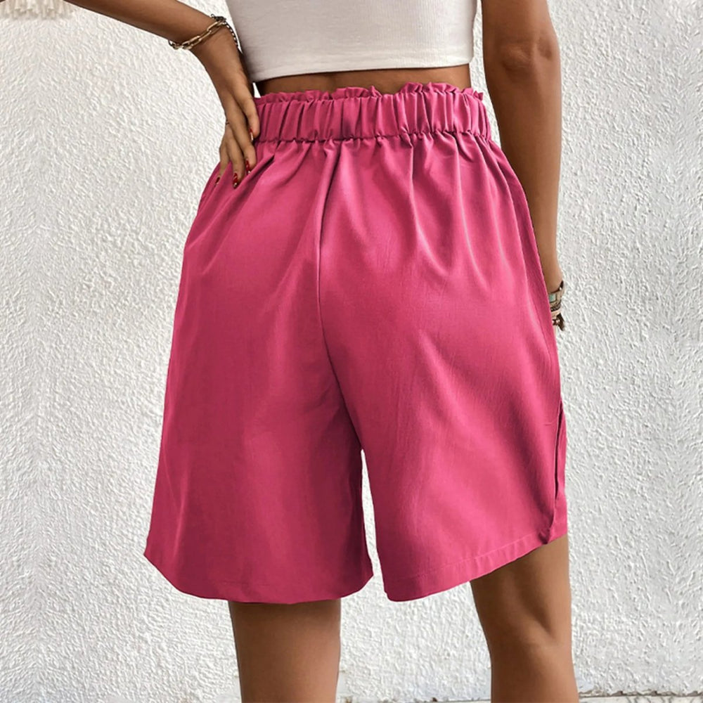 Luchtige Roze Korte Broek voor Dames – Elegant en Zomers-Korte Broeken-Calora-Roze-S-Calora