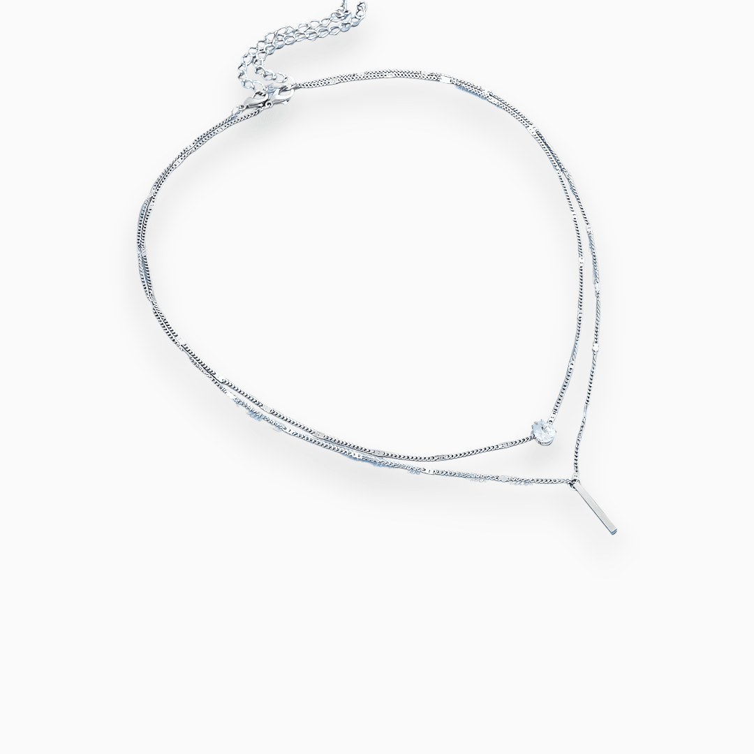 Luna | Luxe Stralende Raster Ketting-Kettingen-Calora-Goud-Calora